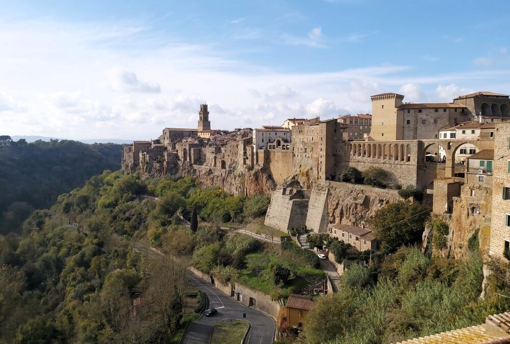 Pitigliano Tuffsteindorf Italien