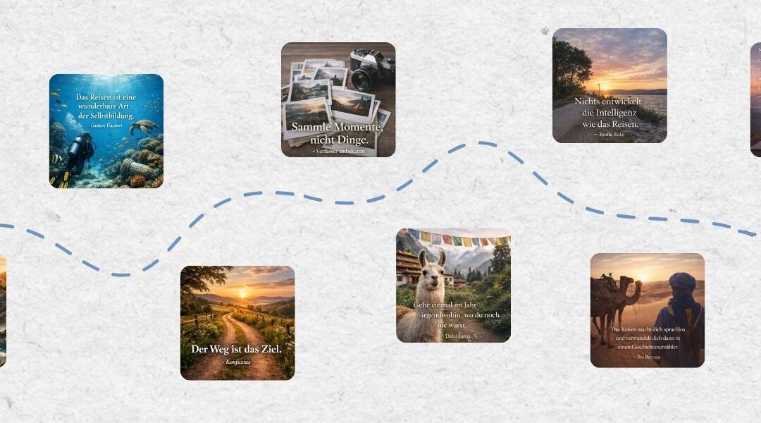 Inspirierende Zitate übers Reisen