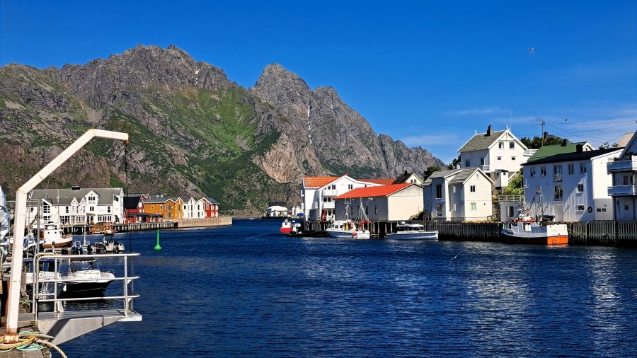 Hafenbecken in Henningsvær