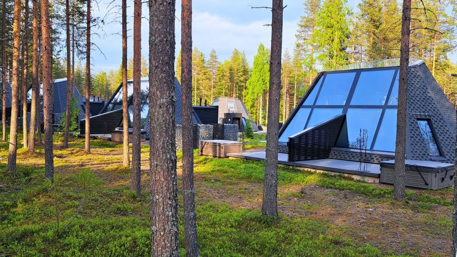 Ferienhäuser im Santa Claus Village in Finnland