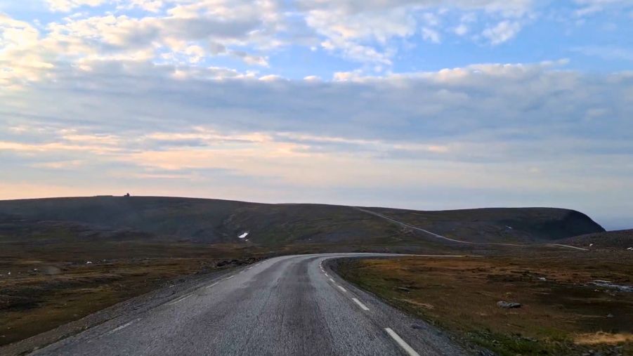 Letzte Kilometer bis zum Nordkapp in Norwegen