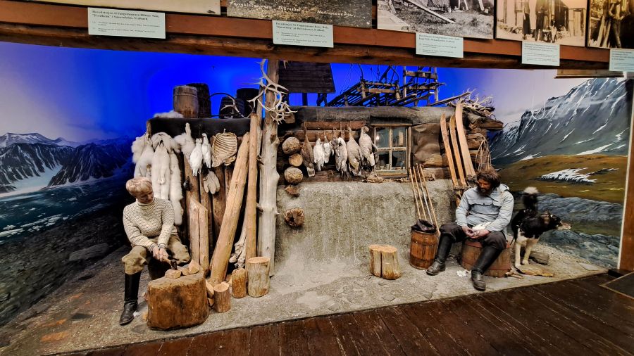 Nachbau einer Polarstation im Polarmuseum Tromsø