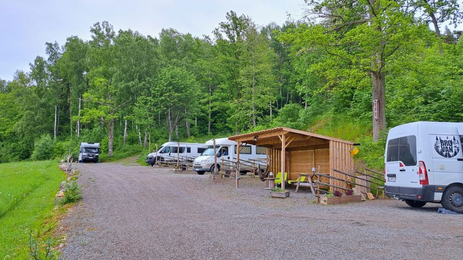 Wohnmobil-Stellplatz bei Martin und Emma in Uppgränna