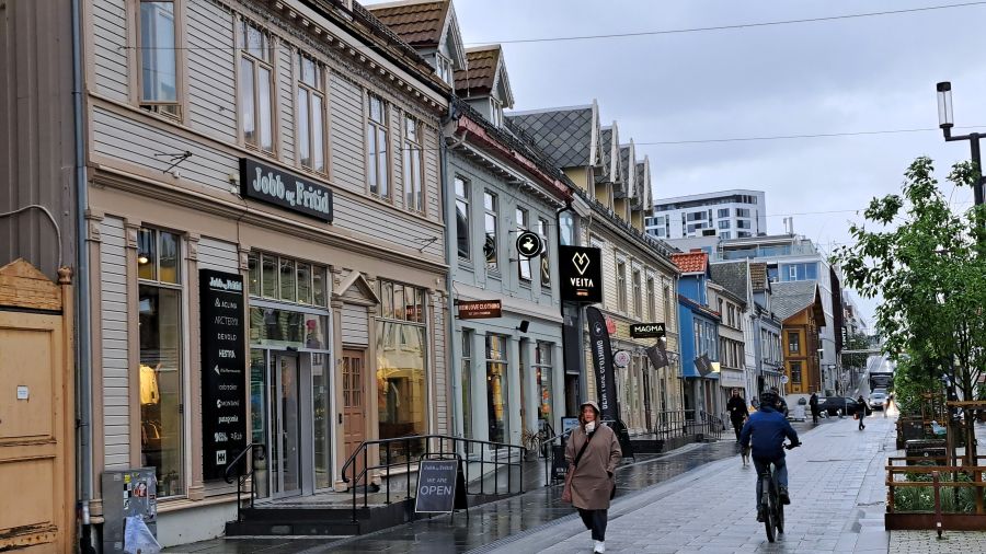 Storgata – Einkaufsstraße im Zentrum von Tromsø