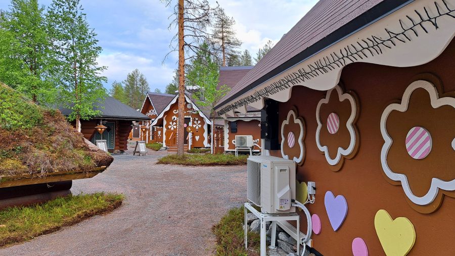 Ferienhäuser im Santa Claus Village in Finnland