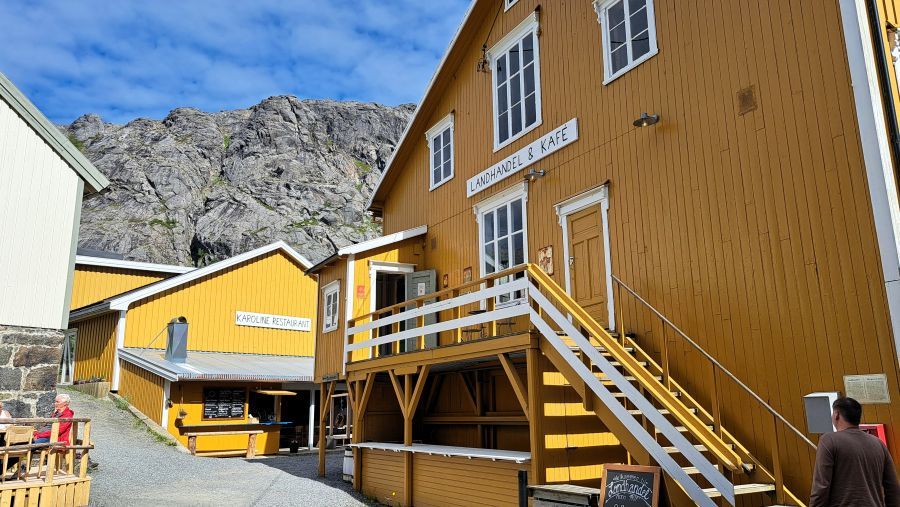Historischer Landhandel in Nusfjord auf den Lofoten