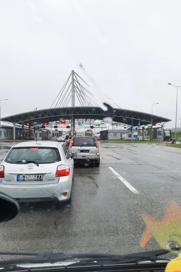 Grenzübergang zwischen Bosnien und Kroatien