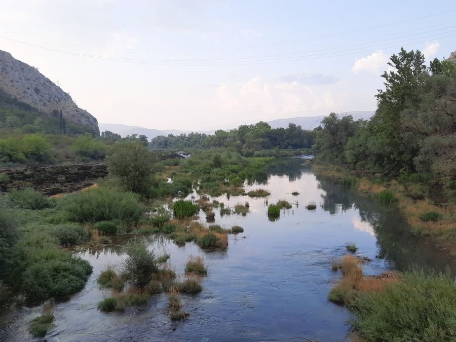 Neretva im Bereich der natürlichen Buna-Kanäle