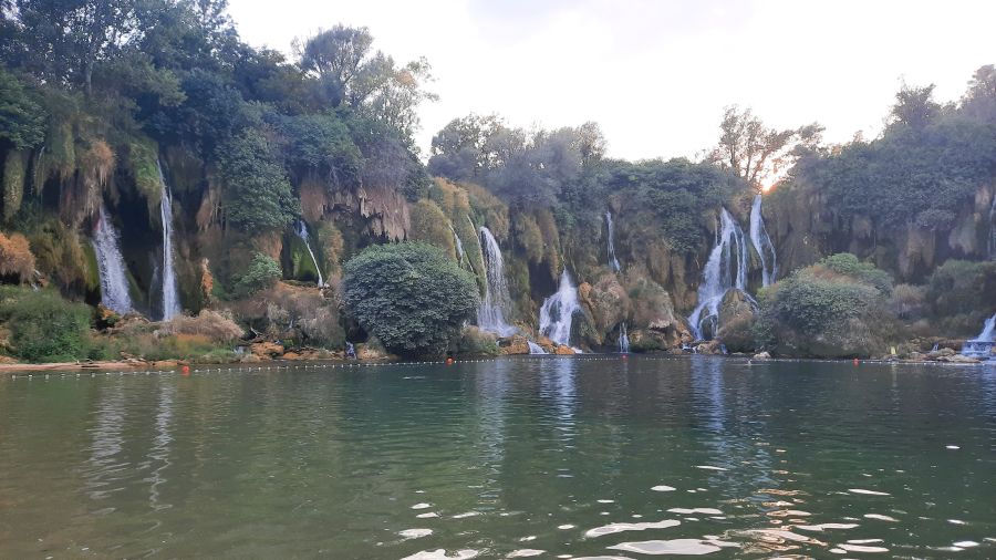 Kravica-Wasserfälle am Fluss Trebižat in Bosnien und Herzegowina